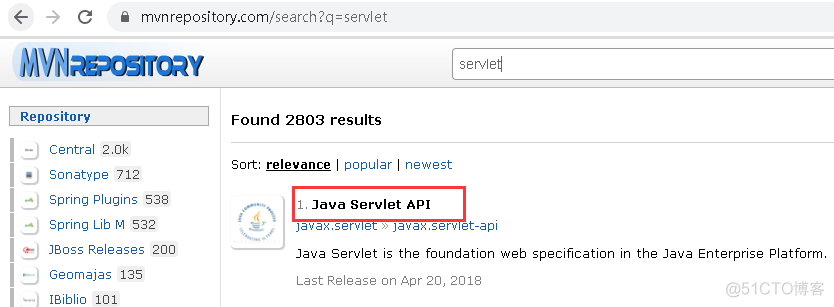 Java Servlet 入门：Maven对jar包的引用流程。_jar包