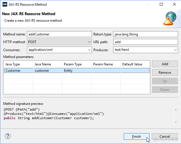 Java IDE MyEclipse 使用教程：创建一个新的 REST Web 服务_java_10