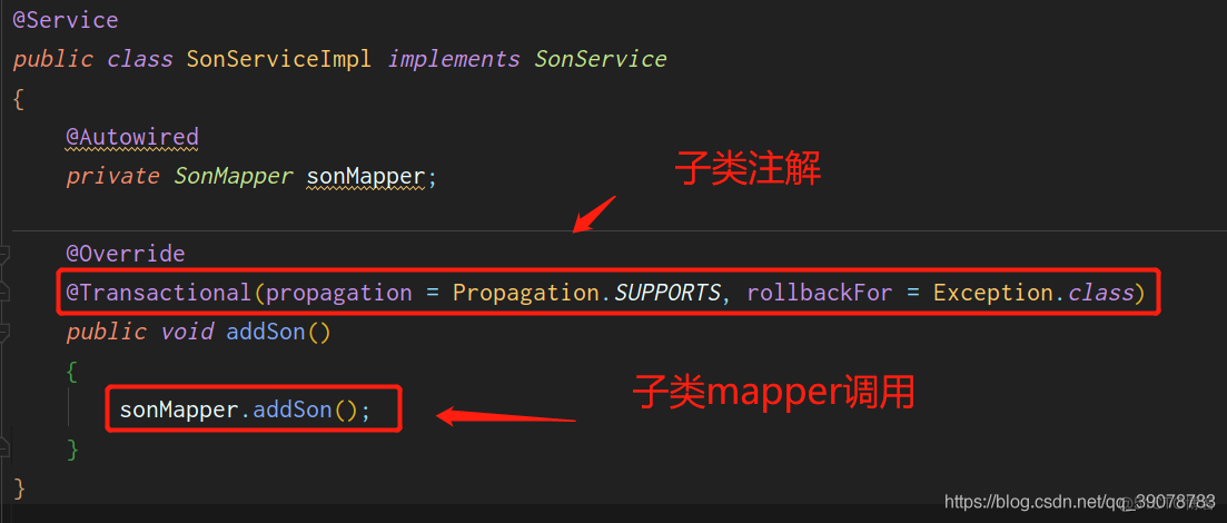 springboot 事务的七种传播方式的最全测试讲解_回滚_03