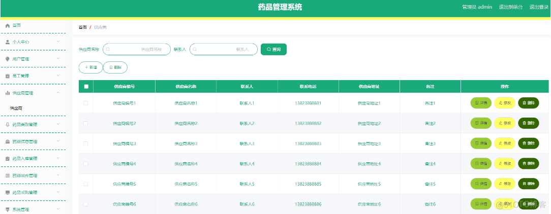 基于Java+SpringBoot+vue+elementui药品商城采购系统详细设计实现_java项目实战_18