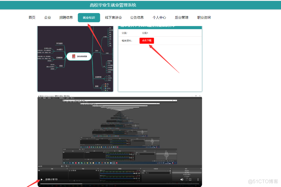 基于Java+SpringBoot+vue+element实现毕业就业招聘系统_开发语言_15