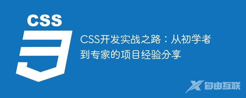 CSS开发实战之路：从初学者到专家的项目经验分享