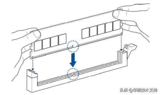 华硕笔记本如何加内存条（主板安装内存条的步骤）(5)