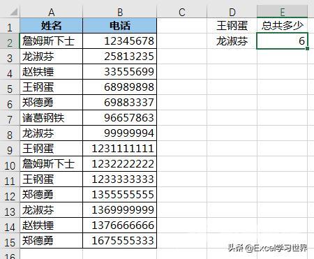 excel多个数据怎么求和（excel多条件统计求和方法）(2)