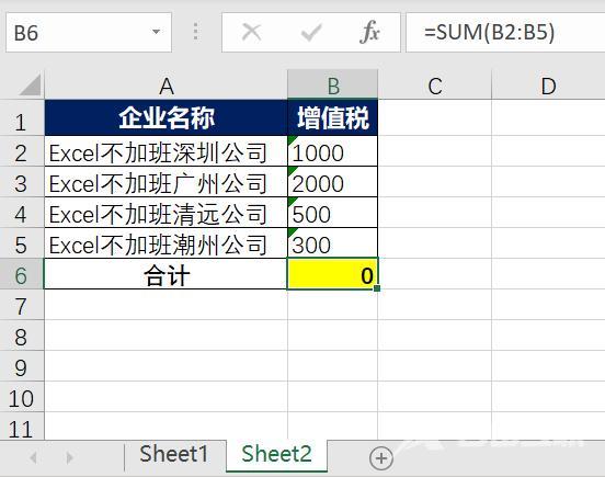 电子表格求和不对是怎么回事（excel为什么求和总是等于0）(5)