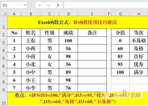 excelif函数怎么使用（excel函数if的使用方法图解）(3)