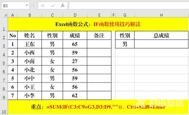 excelif函数怎么使用（excel函数if的使用方法图解）(5)