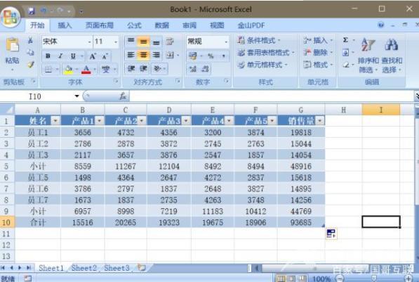 怎么自动求和excel表格（excel中使用函数实现自动求和的方法）(1)