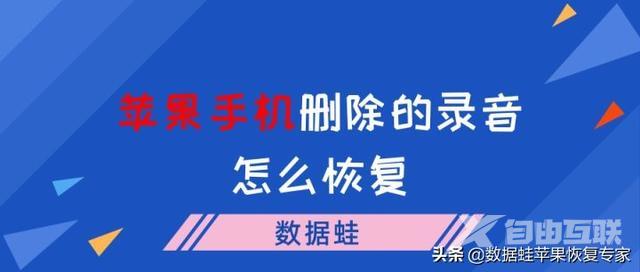 删除的录音如何恢复（苹果手机删除的录音恢复方法）(1)