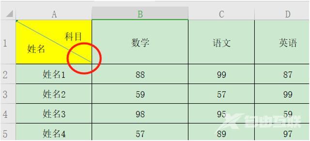 怎么把单元格拆分成两个（Excel表格一格分两格的方法）(5)