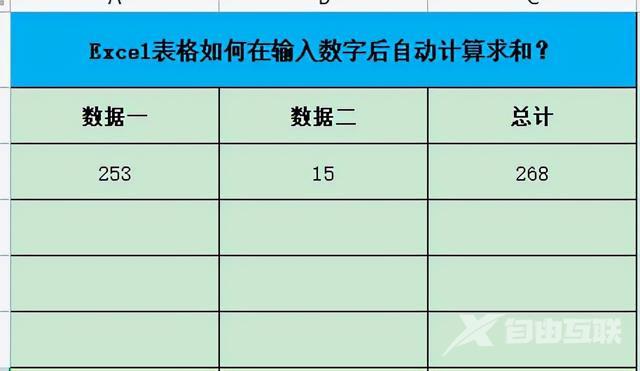 excel表格自动求和怎么弄（excel设置输入好数字自动求和的方法）(4)