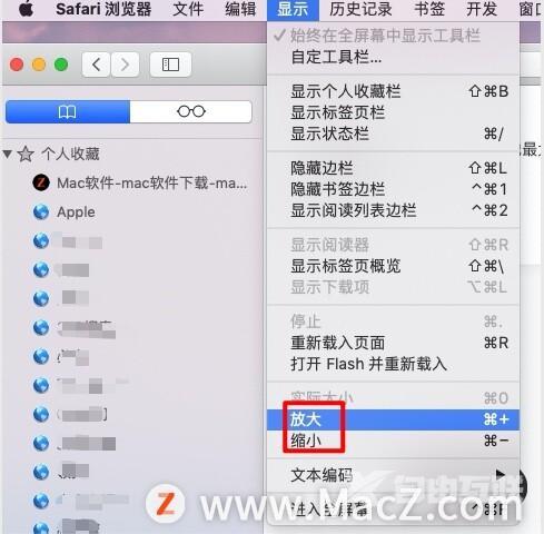 电脑网页怎么缩小（mac电脑浏览器页面大小调整方法）(1)