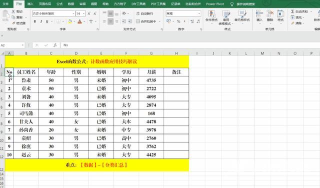 excel分类汇总如何使用（函数公式大全讲解和实例）(2)