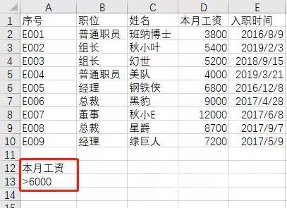 excel筛选功能怎么用（excel的高级筛选功能及使用技巧）(13)