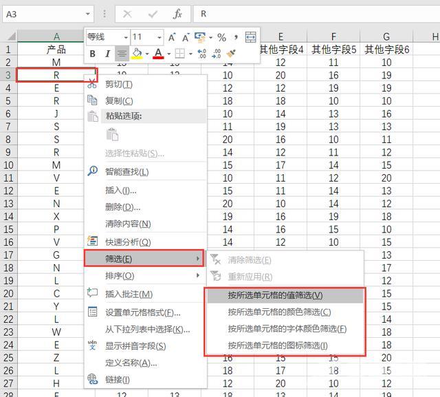 如何在excel中筛选（excel筛选技巧和方法）(9)