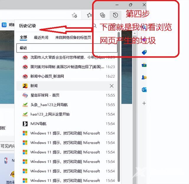 如何清除历史记录（win11清除浏览器的历史记录图文教程）(5)