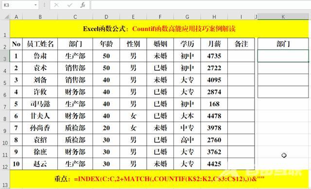 countif函数的使用方法有哪些（countif函数的使用方法和技巧介绍）(5)