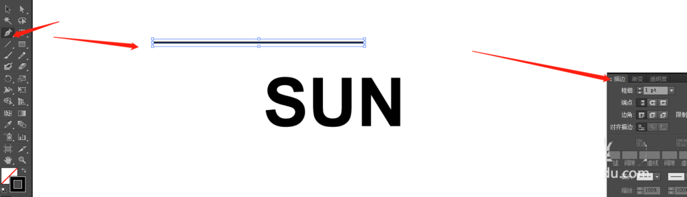 ai怎么设计点连线字体?ai设计点连线字体方法教程截图