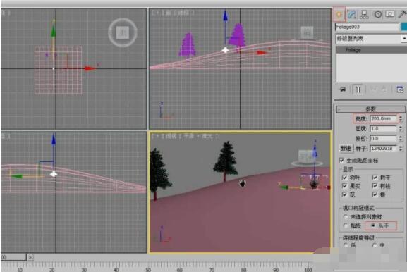 3dmax怎么创建多种植物？3dmax创建多种植物方法流程截图