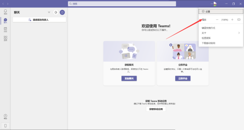 Microsoft Teams怎么更改缩放大小？Microsoft Teams更改缩放大小教程截图