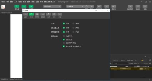 微信开发者工具主题及字体怎么设置？微信开发者工具主题及字体设置方法截图