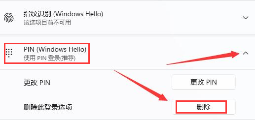 Windows11如何删除PIN码?Windows11删除PIN码步骤截图