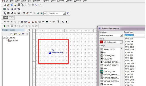 Multisim怎么绘制BZV60-C5V1二极管？Multisim绘制BZV60-C5V1二极管的步骤教程截图