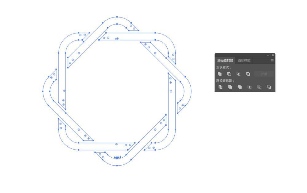 ai怎么制作穿插花边图标？ai制作穿插花边图标详细教程截图