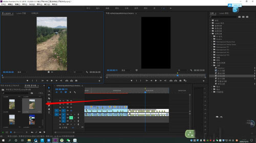 premiere怎么将素材一部分加载至时间线?premiere将素材一部分加载至时间线方法教程截图