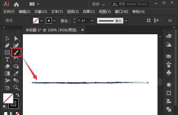 AI如何更改笔刷颜色？AI更改笔刷颜色操作步骤截图