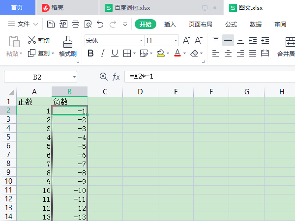 excel如何统一加负号？excel统一加负号的方法截图