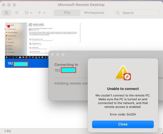Win11里为什么会提示错误代码0x204?win11远程桌面连接问题的解决方法截图