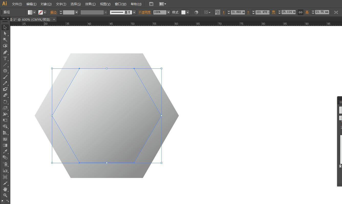 ai如何画六边形并添加立体感 ai六边形立体效果的制作方法截图