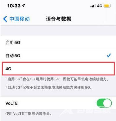 iPhone13怎么调成4g网络