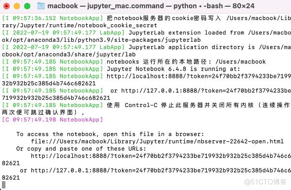 #yyds干货盘点# 手把手教你在macOS系统下启动Jupyter Notebook_Python库_02