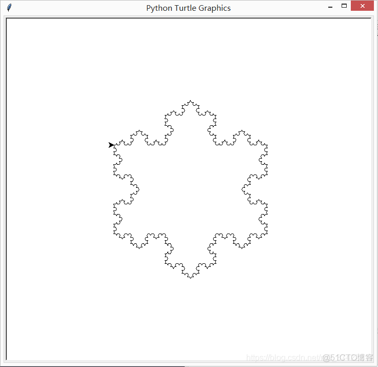 python观察日志(part3)--绘制科赫雪花图_python_07