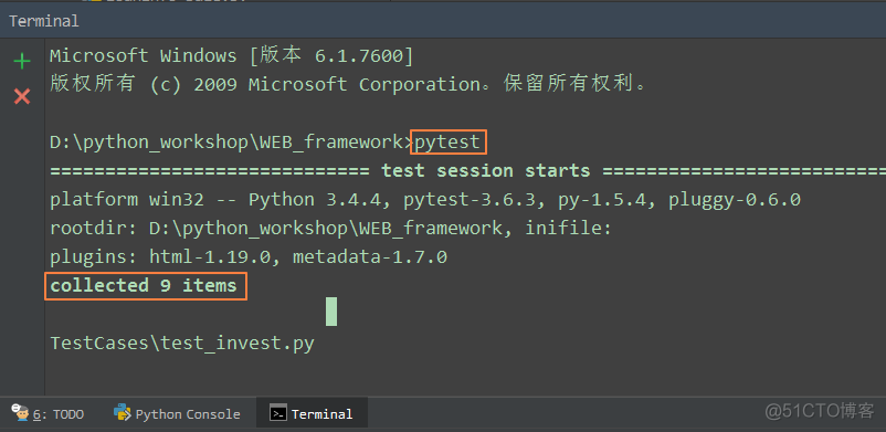 不能在Python Console中运行pytest_命令行_03