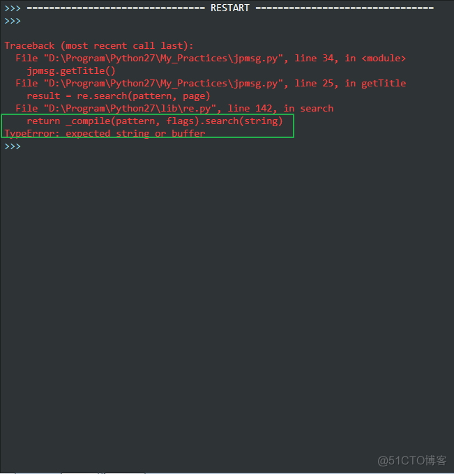 解决：return _compile(pattern, flags).search(string) TypeError: expected string or buffer_html