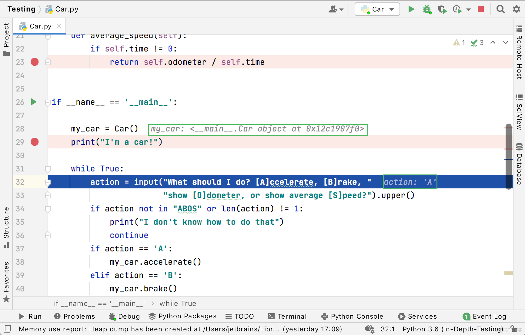 Python开发工具PyCharm使用教程：详细调试python应用程序_ide_08