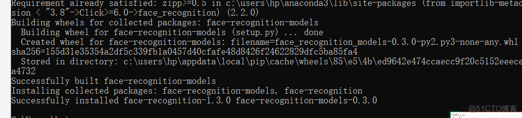 Anaconda安装dlib，face_recognition_百度网盘_03