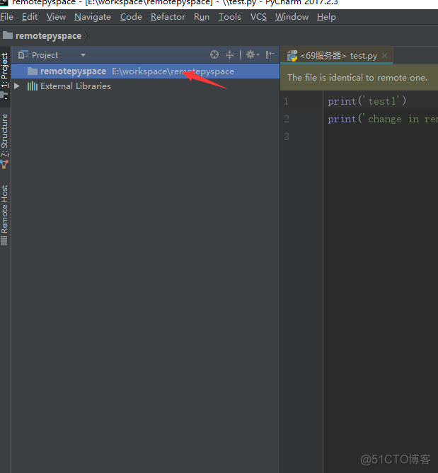 PyCharm 配置远程python解释器和在本地修改服务器代码_右键_09