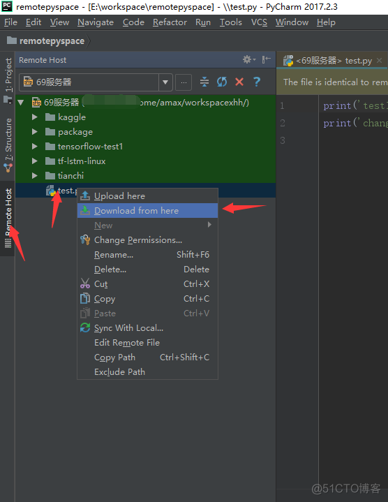 PyCharm 配置远程python解释器和在本地修改服务器代码_PyCharm配置远程服务_10