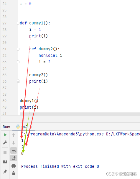 Python 局部变量global，全局变量local ，非局部变量nonlocal ，Enclosing function locals作用域_全局变量_06