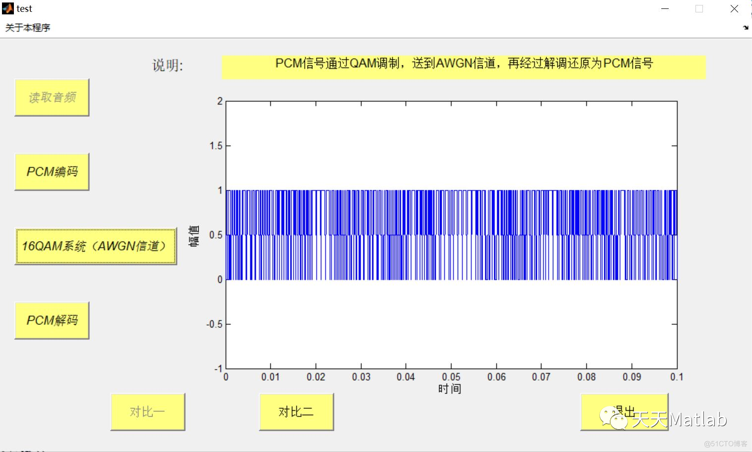 【数字信号调制】Matlab实现PCM编码和QAM调制_参考文献