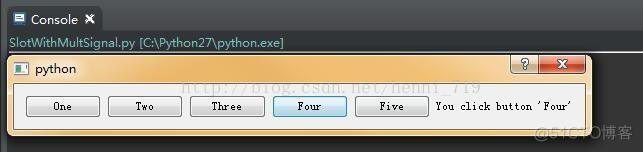 PyQt4一个button对应一个slot(插槽)实例源码讲解_程序运行_05