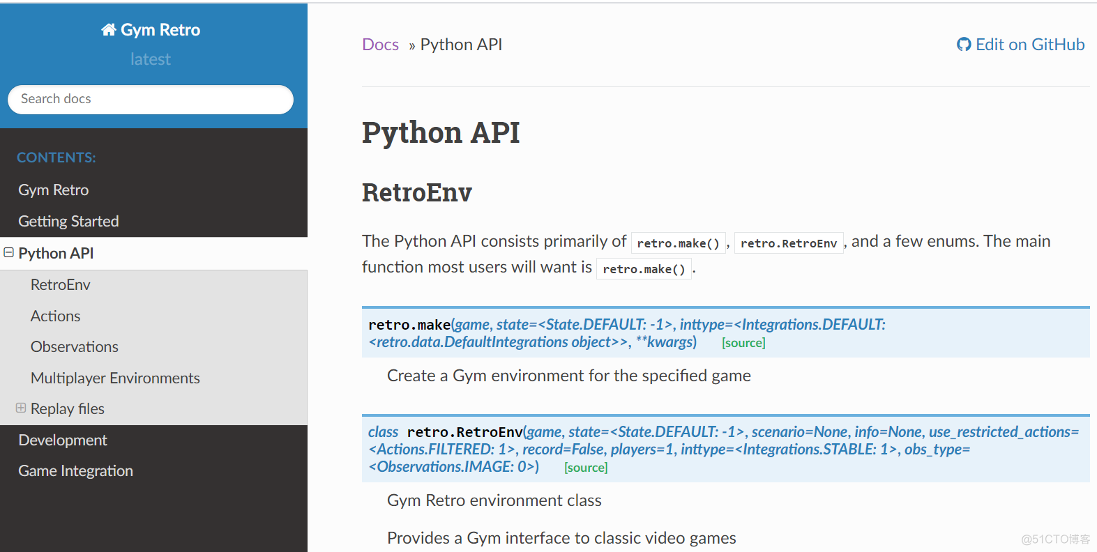 openAI的仿真环境Gym Retro的Python API接口_Python
