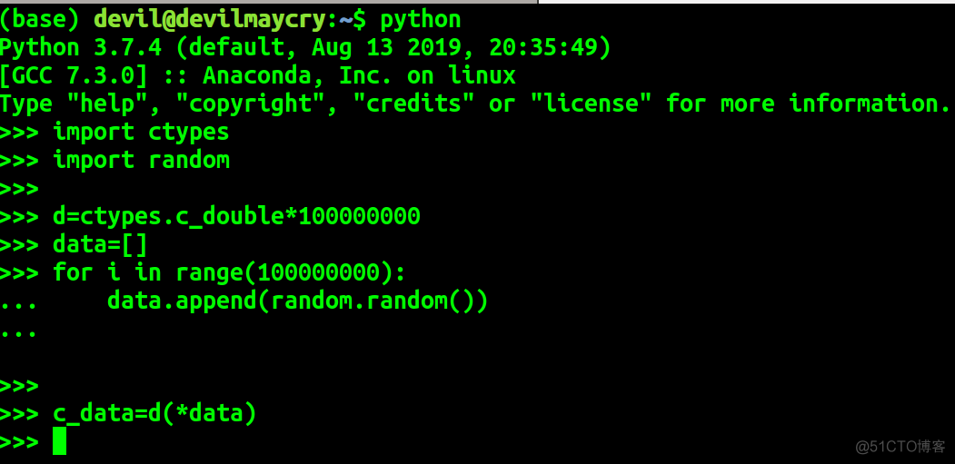 python 中 ctypes  的使用尝试_内存空间