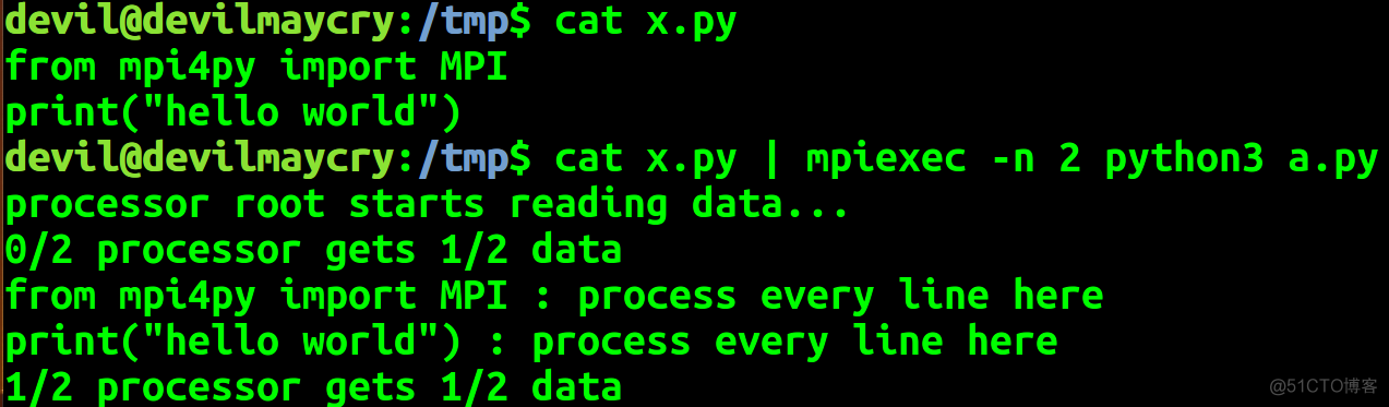 Python  高性能并行计算之   mpi4py_数据_07