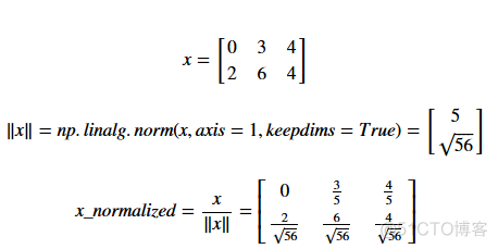 python 库 Numpy  中如何求取向量范数     np.linalg.norm(求范数)（向量的第二范数为传统意义上的向量长度），（如何求取向量的单位向量）_标量