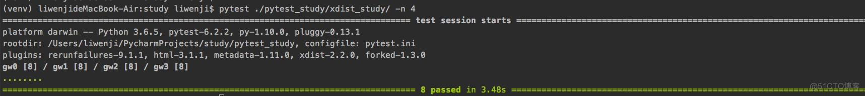 pytest之多进程运行测试用例(pytest-xdist) || pytest实现多线程运行测试用例（pytest-parallel）_运行测试_03